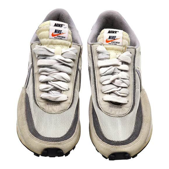 Nike LDWaffle Sacai Summit BV0073-100 Mesh Suede White Wolf Grey 10 - Preowned - Picture 4 of 11